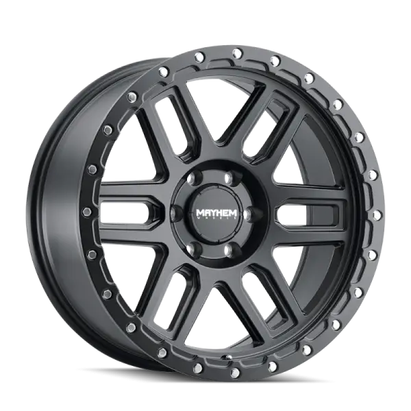 Mayhem 8304 Delta 20x9 / 5x127 BP / -12mm Offset / 78.1mm Hub Matte Black Wheel