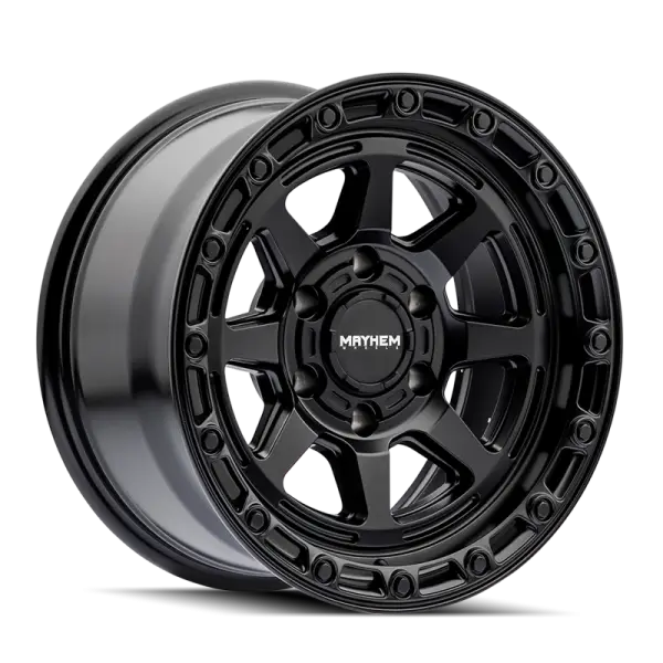 Mayhem 8306 Ridgeline 17x8.5 / 5x127 BP/ -6mm Offset / 78.1mm Hub Satin Black Wheel