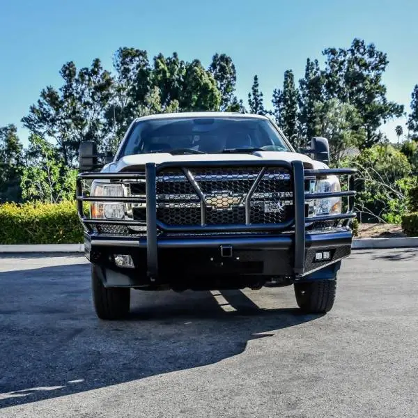 Westin 11-14 Chevrolet Silverado 2500/3500 HDX Bandit Front Bumper - Blk thumbnail 4