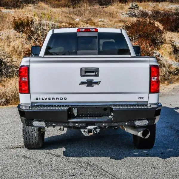 Westin 14-18 Chevrolet Silverado HDX Bandit Rear Bumper - Black thumbnail 3
