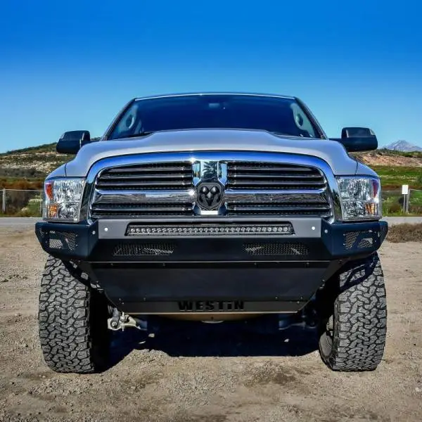 Westin 13-18 Dodge Ram 1500 / 2019 Ram 1500 Classic Pro-Mod Front Bumper - Textured Black thumbnail 4