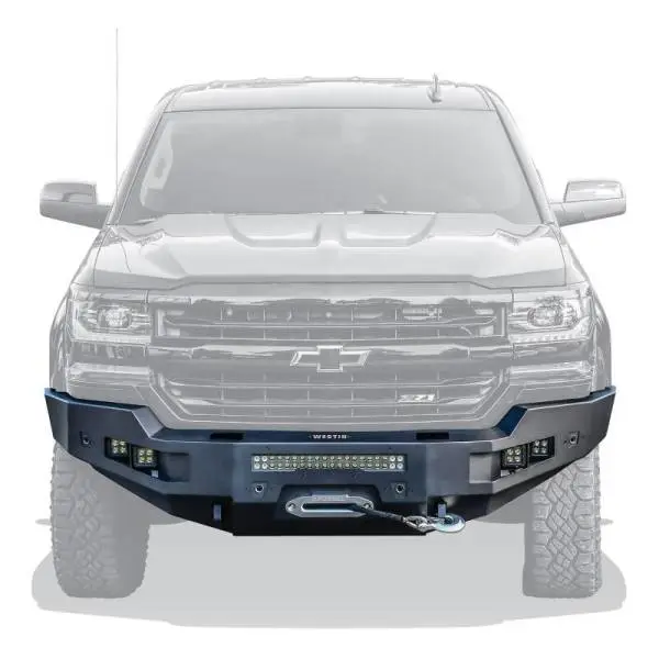Westin 15-19 Chevrolet Silverado 2500/3500 Pro-Series Front Bumper - Textured Black thumbnail 3