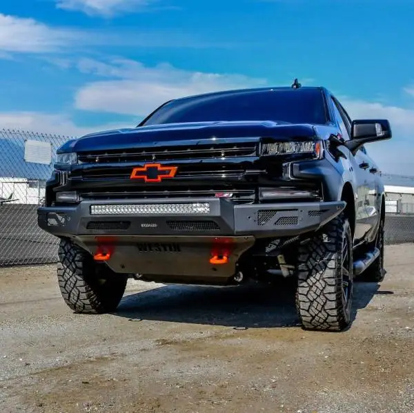 Westin 19-21 Chevrolet Silverado 1500 Pro-Mod Front Bumper - Tex. Blk thumbnail 3