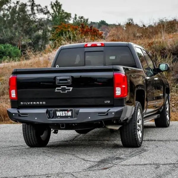 Westin 14-18 Chevy Silverado 1500 Pro-Series Rear Bumper - Textured Black thumbnail 5