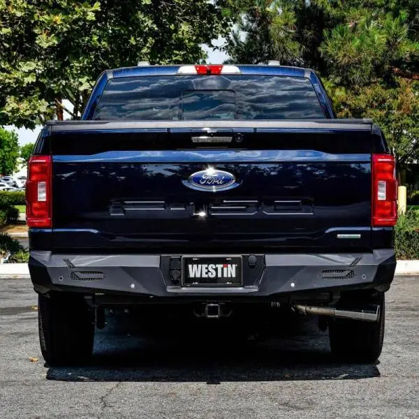 Westin 15-20 Ford F-150 Pro-Series Rear Bumper - Textured Black thumbnail 3