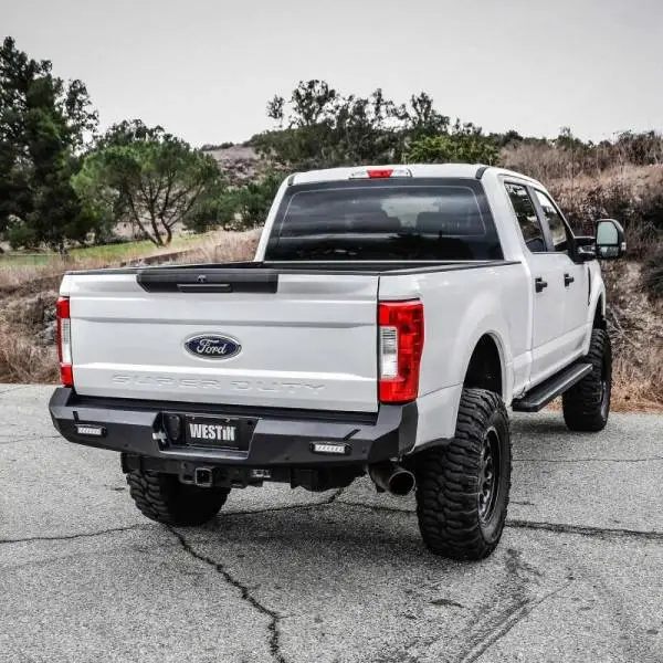 Westin 17-20 Ford F-250/350 Pro-Series Rear Bumper - Textured Black thumbnail 4