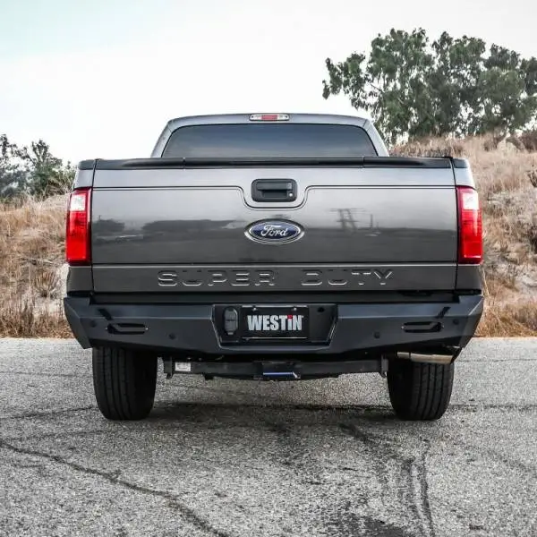 Westin 11-16 Ford F-250/350/450/550 Super Duty Pro-Series Rear Bumper - Textured Black image 3