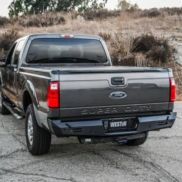 Westin 11-16 Ford F-250/350/450/550 Super Duty Pro-Series Rear Bumper - Textured Black image 4
