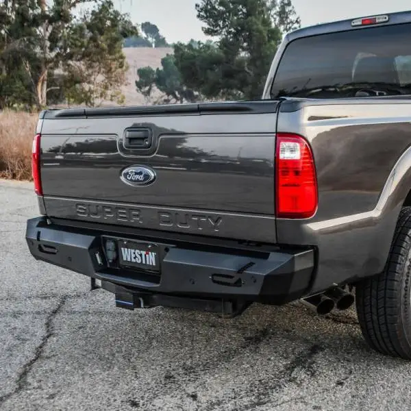 Westin 11-16 Ford F-250/350/450/550 Super Duty Pro-Series Rear Bumper - Textured Black image 5