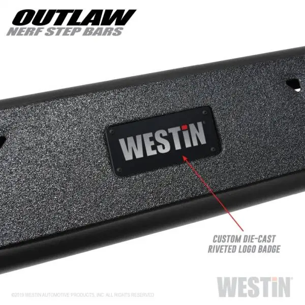 Westin 09-18 Dodge RAM 1500 Crew Cab Outlaw Nerf Step Bars thumbnail 9