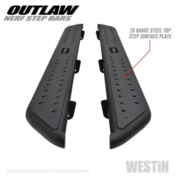 Westin 2019 Dodge Ram Crew Cab ( Excludes 1500 Classic) Outlaw Nerf Step Bars thumbnail 2
