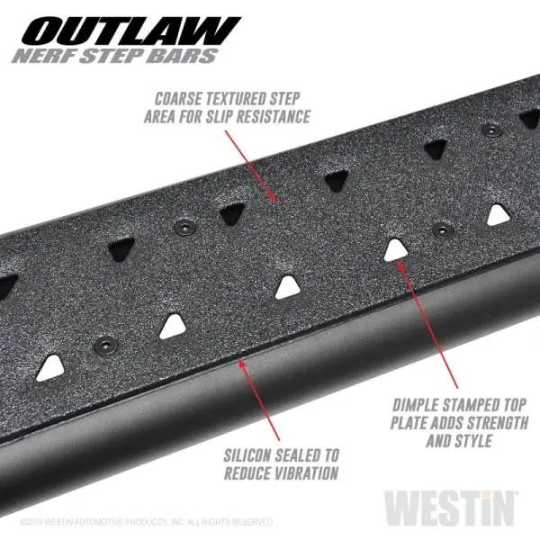 Westin 2019 Dodge Ram Crew Cab ( Excludes 1500 Classic) Outlaw Nerf Step Bars thumbnail 4