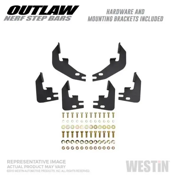 Westin 2019 Dodge Ram Crew Cab ( Excludes 1500 Classic) Outlaw Nerf Step Bars thumbnail 7