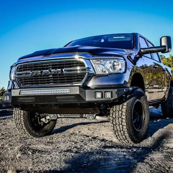 Westin 2019 Dodge Ram 1500 ( Excludes 1500 Classic & Rebel Models ) Pro-Mod Skid Plate - Text. Blk thumbnail 3