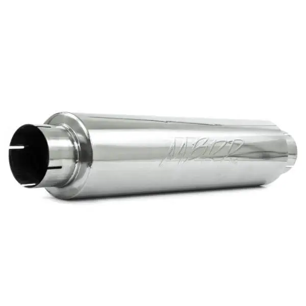 MBRP Universal Quiet Tone Muffler 4in Inlet/Outlet 24in Body 6in Dia 30in Overall T304 thumbnail 3