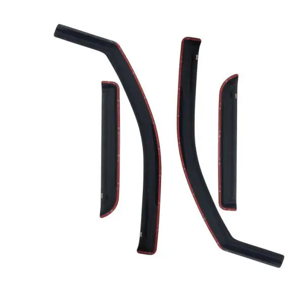 Westin 2009-2018 Dodge/Ram Quad Cab Wade In-Channel Wind Deflector 4pc - Smoke