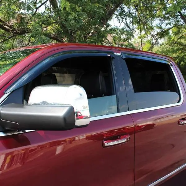 Westin 2019 RAM 1500 Crew Cab (Non Classic) Wade Slim Wind Deflector 4pc - Smoke thumbnail 3
