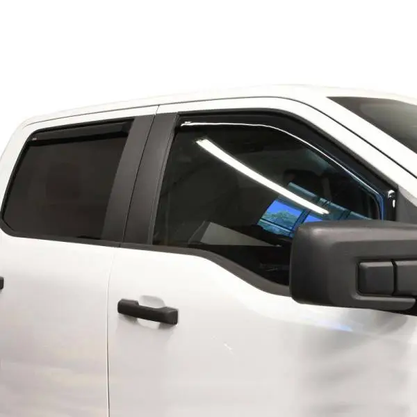 Westin 2015-2018 Ford F-150 SuperCrew Wade In-Channel Wind Deflector 4pc - Smoke thumbnail 3