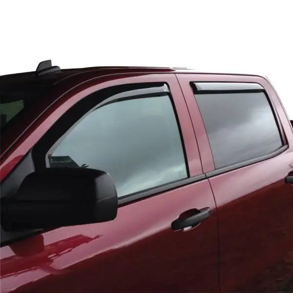 Westin 2014-2018 Chevy Silverado 1500 Crew Cab Wade In-Channel Wind Deflector 4pc - Smoke thumbnail 3