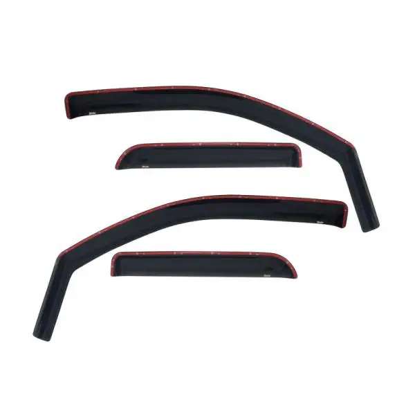 Westin 2014-2018 Chevy Silverado 1500 Dbl Cab Wade In-Channel Wind Deflector 4pc - Smoke thumbnail 2