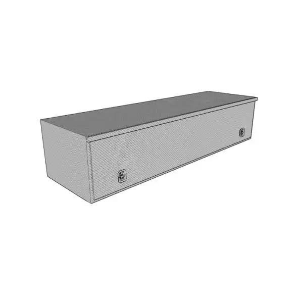 Westin/Brute HD Top Sider 13in x 60in w/flip up Door - Aluminum image 3