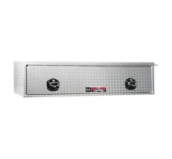 Westin/Brute High Cap HD Top Sider 16in x 72in w/flip up Door - Aluminum
