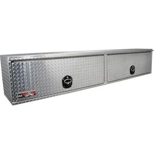 Westin/Brute HD Top Sider 13in x 88in w/flip up Doors - Aluminum image 2