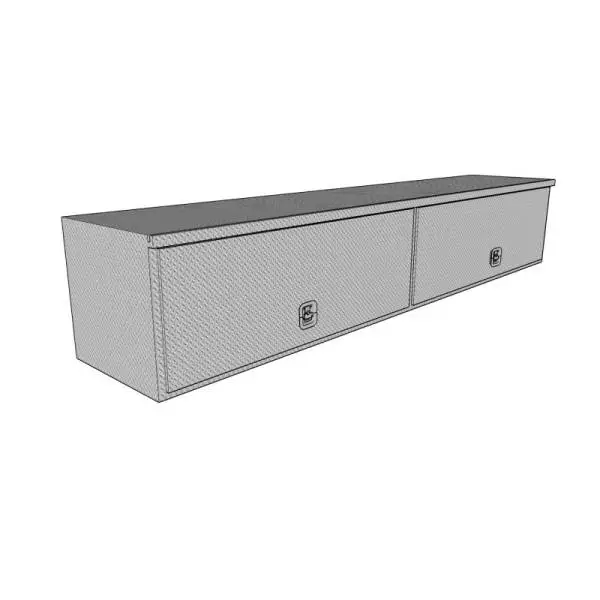 Westin/Brute High Cap HD Top Sider 16in x 96in w/flip up Doors - Aluminum image 3