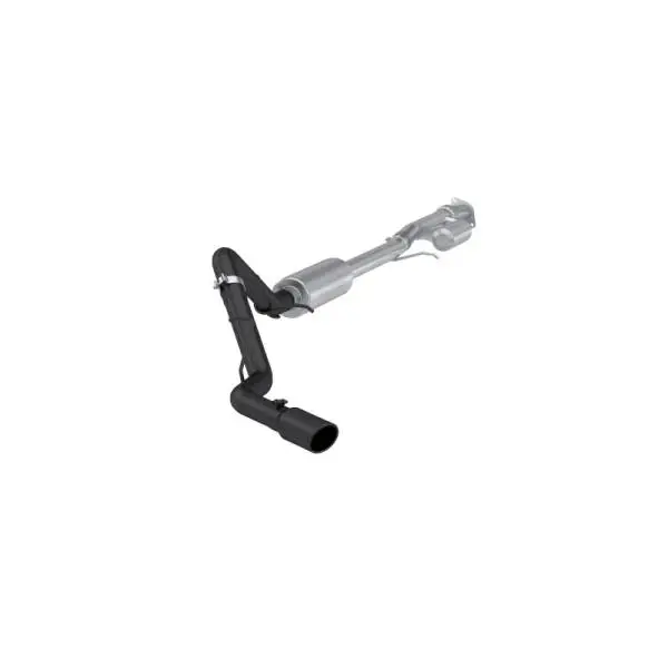MBRP 19-24 GM 1500 Silverado/Sierra 2.7L Blk-Coated Alum. Steel 3in Cat-Back Single Side 4in Blk Tip thumbnail 2
