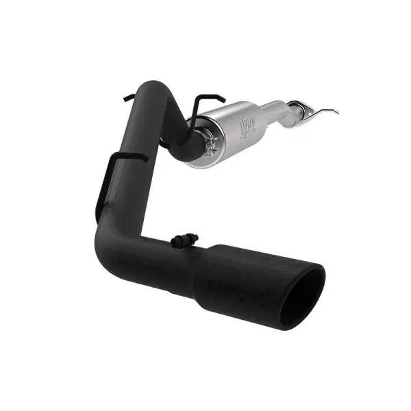 MBRP 17+ Chevrolet Colorado 2.5L/3.6L 3in Cat Back Single Side Exit w/ 4in Tip - Back Coated thumbnail 3