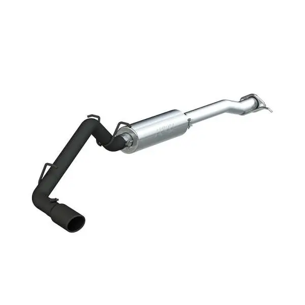 MBRP 17+ Chevrolet Colorado 2.5L/3.6L 3in Cat Back Single Side Exit w/ 4in Tip - Back Coated thumbnail 4