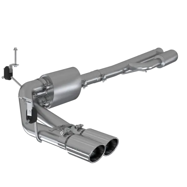 MBRP 2019+ Chevrolet Silverado 1500 4.5L/5.3L Pre-Axle Dual Side Exit w/ 4in OD Tip- T304 thumbnail 2