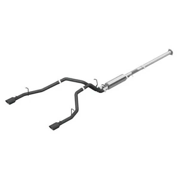 MBRP 2019 Ram 1500 5.7L (CrewCab/Quad Cab ONLY) 2.5in CB Dual Split Rear w/4.5in Tip - Blk Coated thumbnail 2