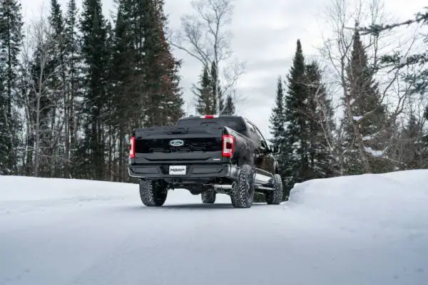MBRP 2021+ Ford F150 2.7L/3.5L/5.0L 4in T409 Stainless Steel Cat-Back - RACE VERSION image 3