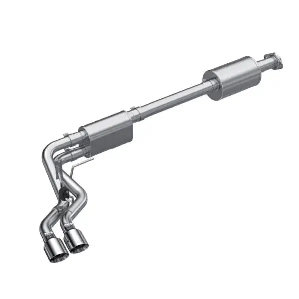 MBRP 2021+ Ford F150 Aluminized Dual Pre-Axle (Street Profile) 2.5in OD Tips 3in Cat Back Exhaust image 2