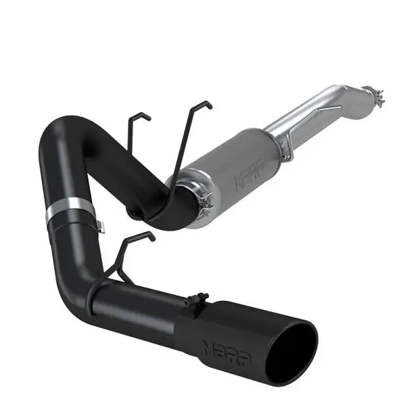 MBRP 2017+ Ford F-250/350 Crew Cab 6.2L/7.3L Cat Back Single Side Black Finish thumbnail 2