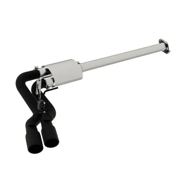 MBRP 15-16 Ford F-150 2.7L/3.5L/5.0L 3in Cat Back Single Side Pre-Axle Dual Exit Black Coated image 2