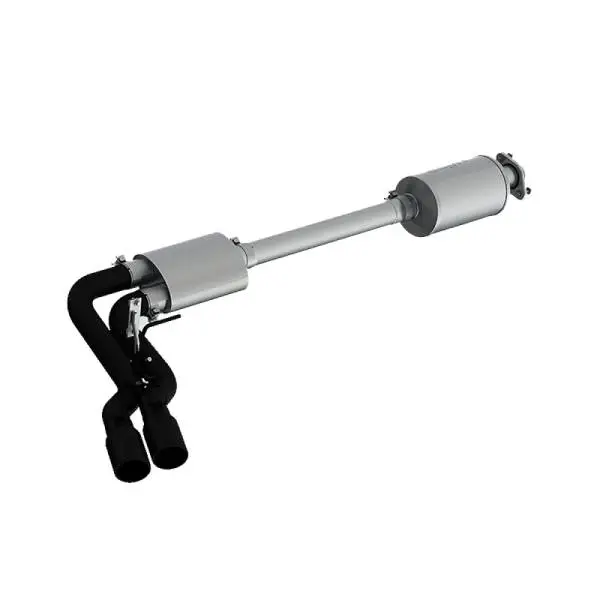 MBRP 15-20 Ford F150 Pre-Axle 4in OD Tips Dual Outlet 3in Black Coated Cat Back Exhaust image 2
