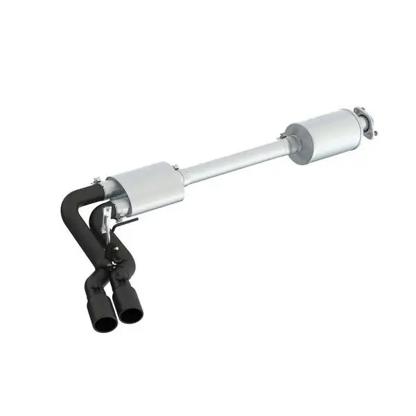 MBRP 15-20 Ford F150 Pre-Axle 4in OD Tips Dual Outlet 3in Black Coated Cat Back Exhaust image 3