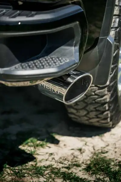 MBRP 20-23 Chevrolet Silverado 2500HD 6.6L Armor Lite AL Steel Single Side Exit 5in DPF Back Exhaust thumbnail 2