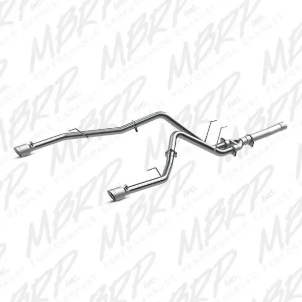 MBRP 2014 Dodge Ram 1500 3.0L EcoDiesel 2.5in Filter Back Exhaust Dual Split Rear Exit Alum thumbnail 3