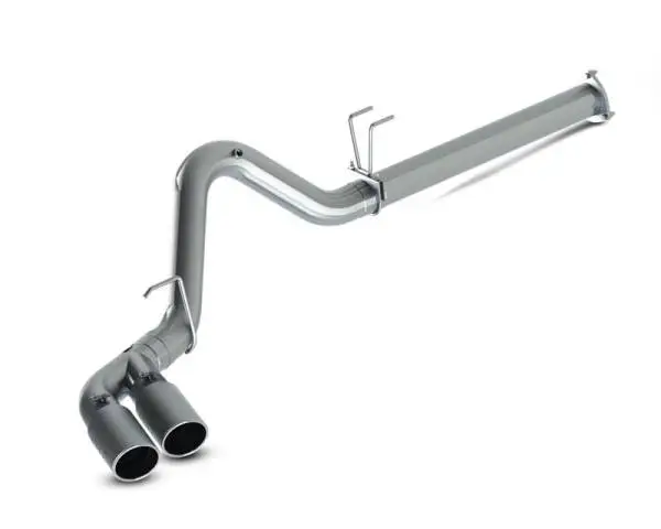 MBRP 2015 Ford F250/350/450 6.7L 4in Filter Back Dual Single Side Exit 5in Tips T409 Exhaust thumbnail 3
