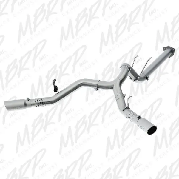 MBRP 17-19 Ford F-250/350/450 6.7L 4in Filter Back Cool Duals T409 Exhaust System thumbnail 3