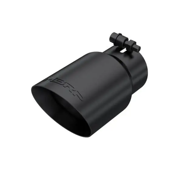 MBRP Tip 3in Round x 4in Inlet OD Dual Walled Angled Black Tip - Fits all 3in Exhausts thumbnail 2