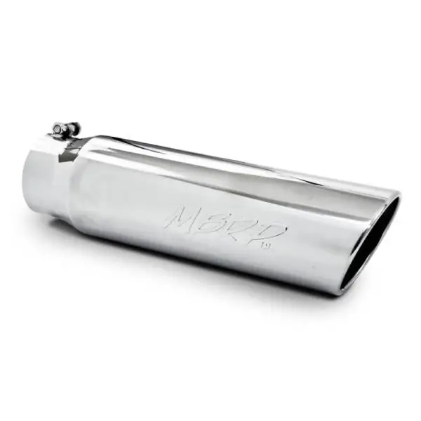 MBRP Universal 5in OD Angled Rolled End 4in Inlet 18in Length T304 Exhaust Tip
