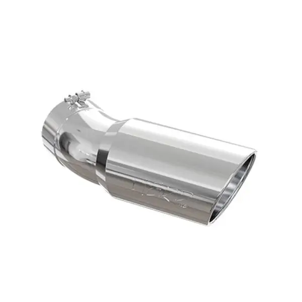 MBRP Universal Tip 6in OD 5in Inlet 15.5in Length 30 Deg Bend Angled Rolled End T304 thumbnail 2