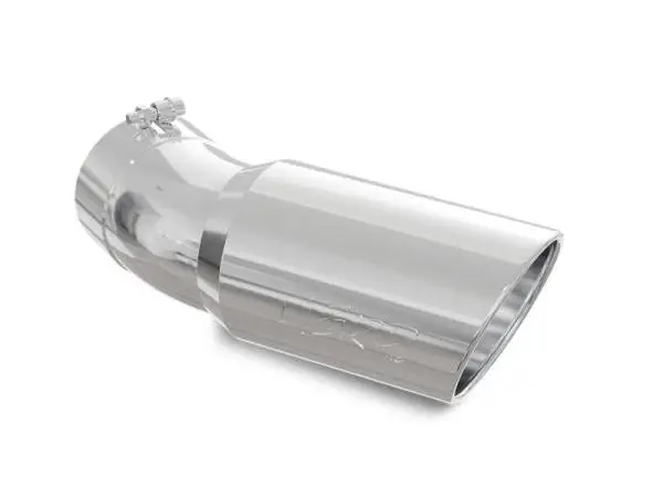 MBRP Universal Tip 6in OD 5in Inlet 15.5in Length 30 Deg Bend Angled Rolled End T304 thumbnail 3