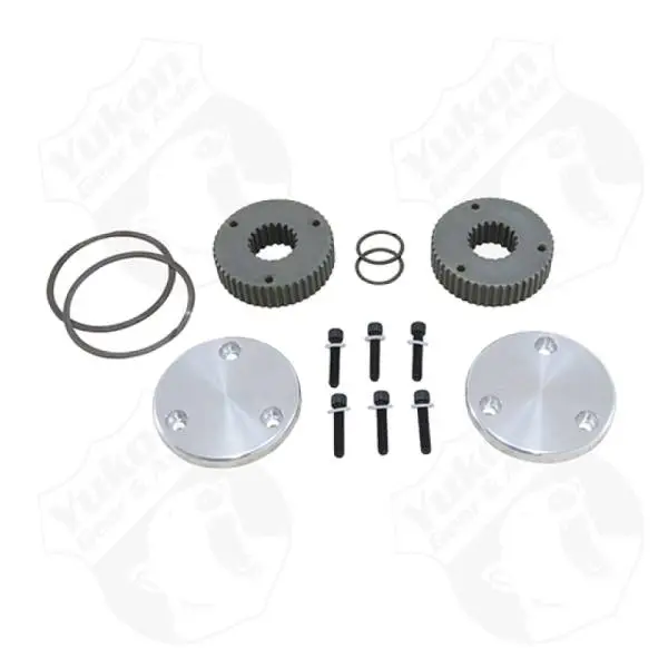 Yukon Gear Hardcore Drive Flange Kit For Dana 44 / 19 Spline Outer Stubs. Non-Engraved Caps image 3