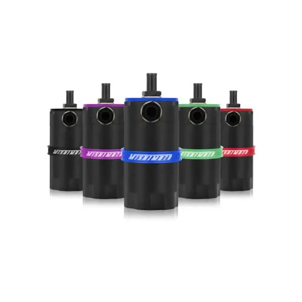 Mishimoto Universal Baffled Oil Catch Can - Blue thumbnail 2