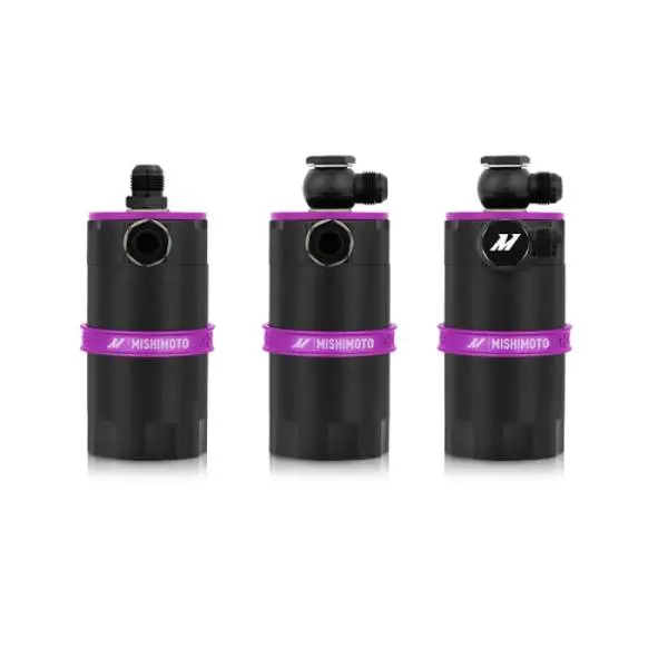 Mishimoto Universal Baffled Oil Catch Can - Purple image 14